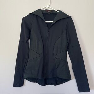 TURN IT ON Black Zip-Up Activewear Jacket - Size Small